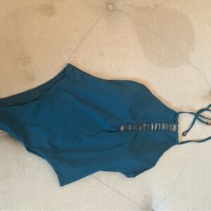 Teal Halter Swimsuit